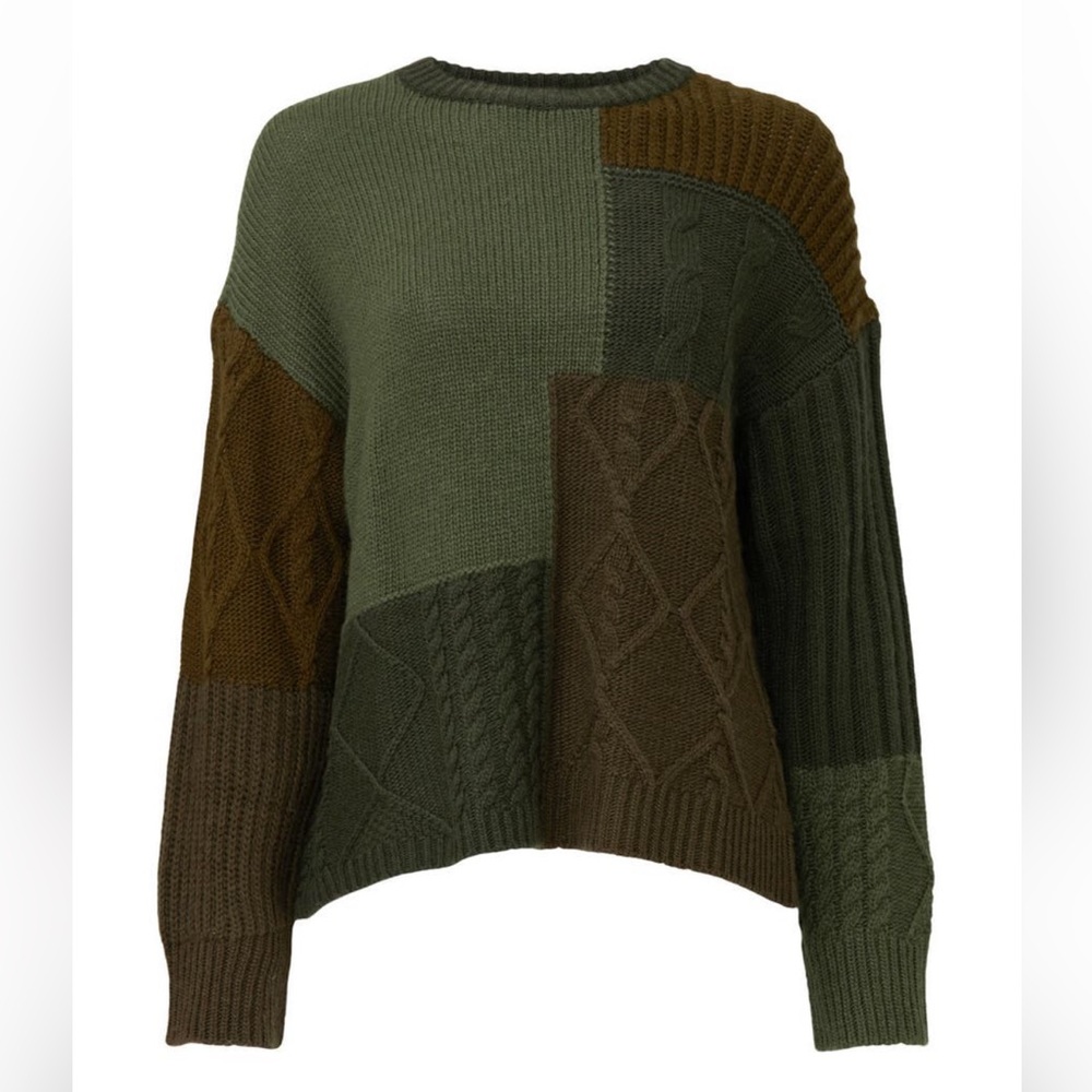 Rails patchwork knit sweater